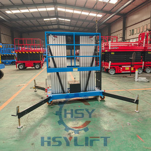 Plataforma de elevación eléctrica Elevador de aleación de aluminio hidráulico vertical móvil Plataforma de trabajo aéreo de un solo mástil - Product Image 4