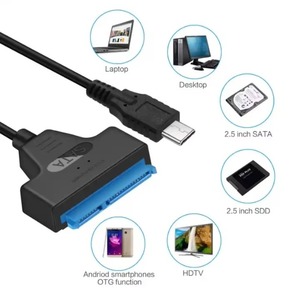 ชนิด <span class=keywords><strong>C</strong></span> เป็น SATA สนับสนุน2.5นิ้วภายนอก HDD SSD ฮาร์ดไดรฟ์อะแดปเตอร์สายเคเบิลเชื่อมต่อคอมพิวเตอร์แปลง - Product Image 5