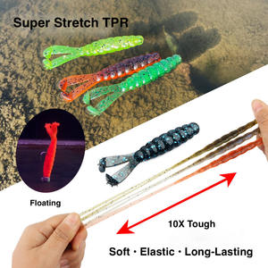 เหยื่อตก<span class=keywords><strong>ปลา</strong></span> Spinpoler Twin Tail Salted Grub แบบนิ่ม 10 ชิ้น หางคู่ ขนาด 7 ซม. น้ำหนัก 3 กรัม เหยื่อแบบนิ่มผสมเกลือ สำหรับตก<span class=keywords><strong>ปลา</strong></span>แบส - Product Image 2