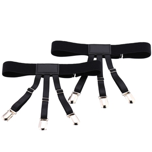 NC-132 Bijoux de corps sexy unisexe noir, jarretière, bas, porte-jarretelles, anneaux de jambe esclave, chaîne de jambe sexy en cuir PU - Product Image 6