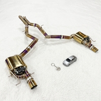 Échappement arrière SDO Burnt Golden Titanium pour Mercedes-Benz AMG E63 E63S W212 5.5T 2012-2016, silencieux à soupape de performance