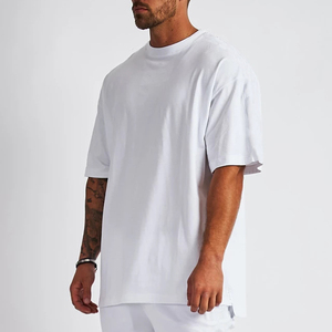 Soft Durable Cotton Long Sleeve T Shirt Breathable Premium Heavyweight Plain <b>Tshirt</b> Well Crafted <b>White</b> Men's Cotton T-shirt - Product Image 5