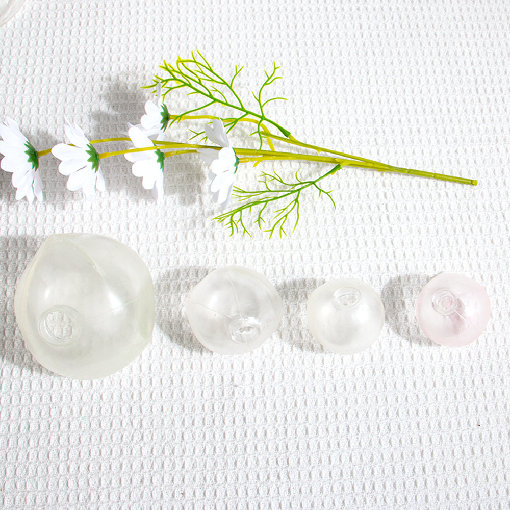 Cápsula vacía transparente de 6 cm (con tapón)