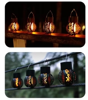 Lampe solaire de flamme de simulation pour décor de jardin extérieur étanche balcon terrasse pendentif lumière de jardin