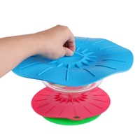 Cuisson sûre en gros ébullition sur le couvercle du micro-ondes bouchon de déversement en silicone couvercle de casserole