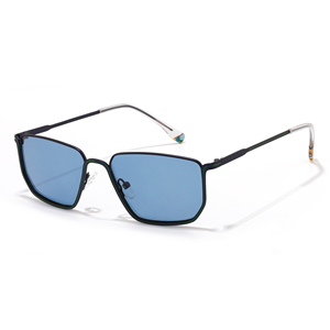 Rectangle Full Rim <b>Sunglasses</b> Rose Gold <b>Frame</b> Brown Lenses Unisex Adult UV400 Sun Protection - Product Image 4
