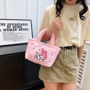 Kawaii sanrios nhồi Túi xách tay dễ thương cinnamorolls giai điệu của tôi kuromis thiết kế cô gái Vai Túi Hello <span class=keywords><strong>KT</strong></span> Kitties túi xách sang trọng - Product Image 5
