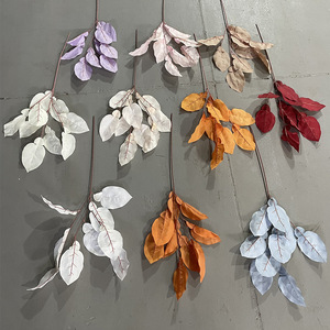 Yixuan Simulated Pomelo Leaves Silk <b>Flower</b> Branch 30cm-100cm Wedding Decor <b>Artificial</b> <b>Flowers</b> - Product Image 2