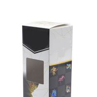 Boîte d'emballage en carton noir avec impression de logo personnalisée selon les besoins du client
