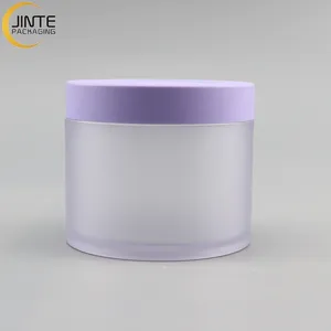 Jinte 8oz 6oz 5oz 2oz 1oz Embalaje Ventas calientes Frasco PETG púrpura Envase cosmético de pared gruesa Frasco de polvo Frascos de mantequilla corporal