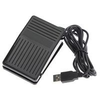 Souris de clavier d'ordinateur programmable de commutateur de pied de pédale d'USB pour le contrôle de jeu vidéo