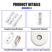 Prise murale intelligente multi-prises UE, US, UK, AU, FR, JPN, IT, SE, BR, Inde avec double port USB et Wi-Fi, boîtiers en plastique PC