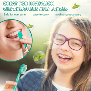 <span class=keywords><strong>Cepillo</strong></span> de <span class=keywords><strong>dientes</strong></span> desechable 5 en 1 <span class=keywords><strong>con</strong></span> cuentas de limpieza, sin <span class=keywords><strong>agua</strong></span> ni pasta dental, mini <span class=keywords><strong>cepillo</strong></span> de viaje <span class=keywords><strong>con</strong></span> hilo dental y raspador de lengua - Product Image 3