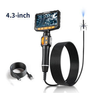 Endoscope industriel avec 6 LED, écran de 4,3 pouces, étanche IP67, caméra d'inspection à câble flexible pour l'automobile - Product Image 1