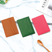 Dompet Kartu Kredit Kulit Tipis Grosir X49, Tempat Kartu Identitas, Penjepit Uang Kulit PU, Tempat Kartu Kredit