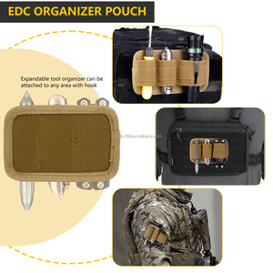 <strong>3</strong>-PieceTactical Vest EDC Bag Internal Detachment Tactical Elastic Modular Insert Panel <strong>Hook</strong> <strong>and</strong> <strong>Loop</strong> Accessory Holder - Product Image 4