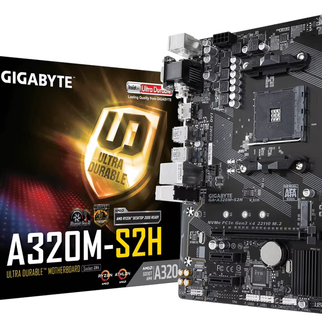 High Quality Gigabyte B450M DS3H AM4 Micro-ATX Motherboard DDR4 RAM SATA Hard Drive 64GB Max Integrated Refurbished Desktop