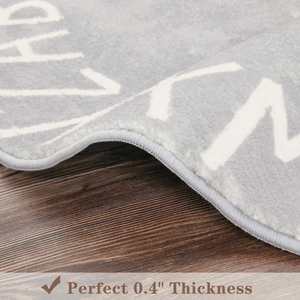Round Kids Play Rug Alphabet Nursery Area Rug Extra Large Soft <b>Crawling</b> Play Mat for Children Toddlers Bedroom - Product Image 3