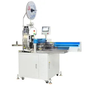 Automatic Double-head Tin-dipping Machine Multi-function End Cable Cutting Stripping Twisting And Crimping Machine