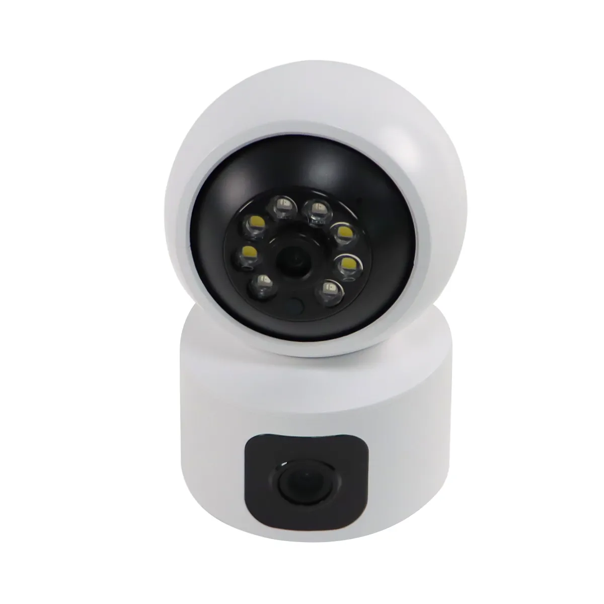 Hot bán ai con người phát hiện bé màn hình hai chiều âm thanh 4MP H.265 10x Zoom ống kính kép trong nhà PTZ camera giám sát