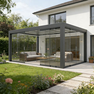 Tingmeihaoting Özel Tasarım Uzaktan Kumandalı Alüminyum Alaşımlı Arka Bahçe Özelleştirilmiş Boyut 14x20ft Akıllı Kış Bahçesi - Product Image 4