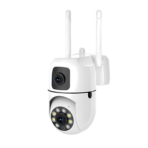 Rscamtom 6MP наружная камера с двойным объективом, Wi-Fi, камера с обнаружением движения, ночное видение, полноцветная, Wi-Fi - Product Image 1