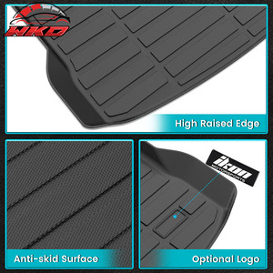 Alfombrilla de Maletero Trasero Resistente para Chevrolet Bolt EUV 22-23, Revestimiento Moldeado en 3D, TPE - Product Image 3