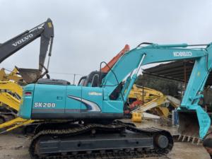KOBELCO-Excavadora hidráulica verde sobre orugas, engranaje de motor de excavadora de segunda mano usado en buenas condiciones Japón, PLC, modelos similares - Product Image 3