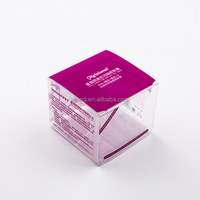 Petite boîte d'emballage de cosmétiques en plastique PET transparent recyclable personnalisée