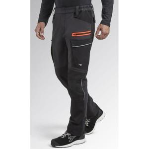 DIADORA UTILITY - 702.179839-C8817/L Pantalón cargo negro elástico de material mixto-PANTALÓN DE TRABAJO EAN 8053607263813 - Product Image 2