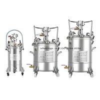 Réservoir de distribution de colle liquide en acier inoxydable 304 de 10L, 20L, 30L, 40L, 50L, 60L, avec régulateur de pression et mélangeur pour peinture automatique