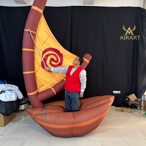 Globo Inflable con Forma de Barco Pirata de 3m de Altura para Niños, Accesorio para Jugar en Parques de Diversiones - Product Image 5
