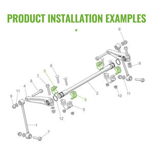 Para Volkswagen,Mazda, Toyota, BYD Auto Suspensión delantera Goma Bush Estabilizador Barra estabilizadora Marco Buje Barra de equilibrio pegamento - Product Image 4