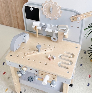 Toddlers Wooden Play <strong>Tools</strong> Belt Workbench Pretend STEM Toy Safe Construction Set <strong>Kids</strong> <strong>Tool</strong> <strong>Bench</strong> - Product Image 2