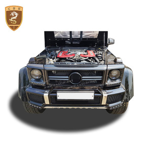 Parrilla Delantera de Fibra de Carbono para Mercedes Benz Clase G G350 G500 G63 AMG W463 W464, Rejilla de Parachoques, Mejora Exterior - Product Image 2