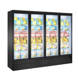 Equipo de Refrigeración <span class=keywords><strong>Vertical</strong></span> de 4 Puertas, Enfriador de Botellas de Bebidas, Vitrina Refrigerada - Product Image 1