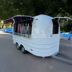 Remolque de Comida Personalizado de Acero Inoxidable Resistente a la Corrosión para Helados, Dulces y Chips, Carrito Móvil de Comida Callejera - Product Image 5