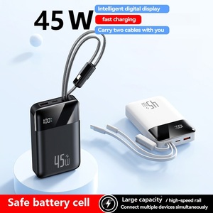 TDX TD2ชาร์จเร็ว15W/27W/36W/45W Type-C ขนาด20000mAh ความจุขนาดใหญ่<span class=keywords><strong>แบ</strong></span>บพกพาโปร่งใสขนาดเล็ก2-in-1<span class=keywords><strong>สาย</strong></span>ดิจิ<span class=keywords><strong>ต</strong></span>อล - Product Image 2