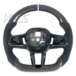 Volante de Fibra de Carbono para <span class=keywords><strong>Interior</strong></span> de Coche, Compatible con <span class=keywords><strong>BMW</strong></span> Serie 5 G20 G28 G22 G29 G80 G30 G31 G32 G38 G11 G12 - Product Image 1