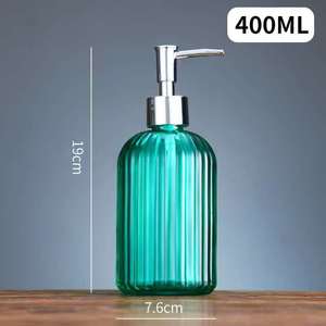 Usine En Gros Clair Brun Vert Bleu Verre Mousse Désinfectant Pour Les Mains Distributeur Bouteille avec <span class=keywords><strong>Bouchon</strong></span> De Pompe En Acier Inoxydable - Product Image 5