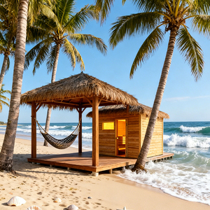 Bestseller Kommerzielle Ferninfrarot-Infrarot-Sauna 3 Personen Kunden spezifische konservierte Blockhaus-Garten kabine 10-Personen-Sauna - Product Image 1