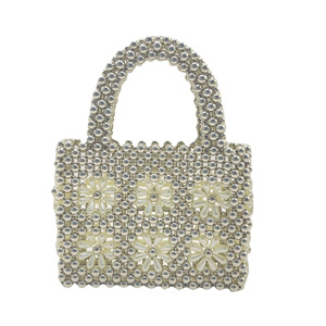 Sac à main unique en acrylique perlé, fait main, inspiré des fleurs, pour femmes - Product Image 6