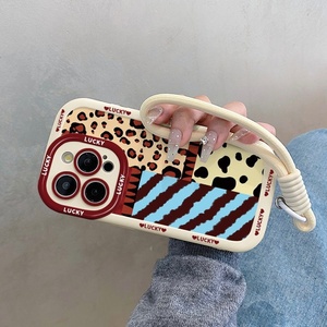 Spliced Leopard In Phong Cách Mới 16 Pro Max Puff <span class=keywords><strong>Shell</strong></span> Cho Iphone 15 Sáng Tạo 14 Phim Hoạt Hình Chống-Mùa Thu Điện Thoại Di Động Trường Hợp Bởi Cho Apple - Product Image 3