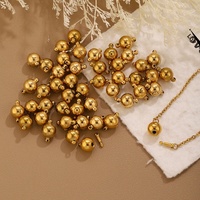 Pendentifs Perles en Acier Inoxydable Électroplaqué Personnalisés de Luxe pour Colliers et Bracelets - Artisanat DIY Polyvalent Fait Main