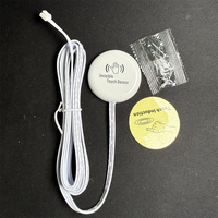 Interrupteur à capteur de mouvement tactile dissimulé DC12V DC24V pour éclairage LED d'armoire, variateur avec connecteur Dupont 2M