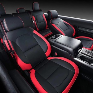 Ensemble complet <span class=keywords><strong>de</strong></span> housses <span class=keywords><strong>de</strong></span> sièges en cuir pour camionnette Ranger <span class=keywords><strong>Ford</strong></span> <span class=keywords><strong>F150</strong></span> F150XLT F-150 F250 F350 F450 2015-2024 - Product Image 4