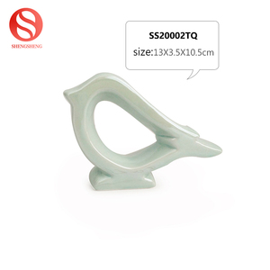 Personalizado de cerámica de adorno naranja Plata Perla brillo plano pájaro estatuilla para la decoración de la <span class=keywords><strong>casa</strong></span> - Product Image 6