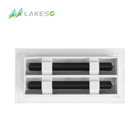 Diffuseurs linéaires Lakeso, grille de ventilation pour plafonds, murs, sols, 12 pouces, double fente, grille d'aération moderne, caches de ventilation de climatisation, CVC