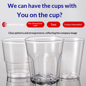 Vaso Desechable Grueso de una Pieza Transparente de PS con Logotipo Personalizado para Café, Vaso de Agua de Alta Gama Modelo YC-6 - Product Image 3