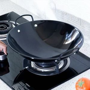 <span class=keywords><strong>Wok</strong></span> émaillé Jiashida noir de qualité supérieure à double poignée 31/34/37/40/43/46/49cm - Product Image 2